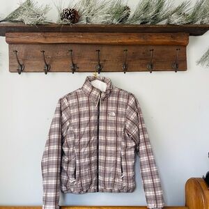 The North Face Brown and White Jacket